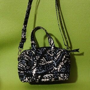 Vera Bradley Black and White Crossbody Bag